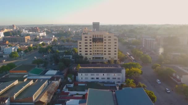 Bulawayo Central Business District Viser Rainbow Hotel – Stock-video