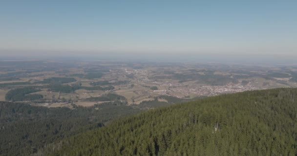 Aerial Drone Birdseye Mountain View European Alps Countryside Germany — Vídeo de stock