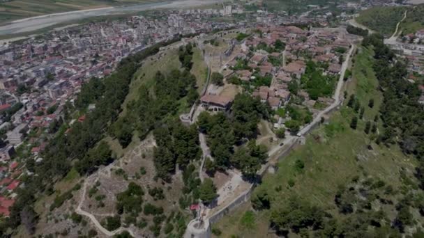 Berat Albania 413 Year Old City Pride Albanian Architecture Which — Stockvideo
