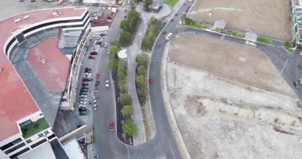 Timelpase Ferris Τροχό Της Puebla Την Ημέρα Και Δύο Λεωφόροι — Αρχείο Βίντεο