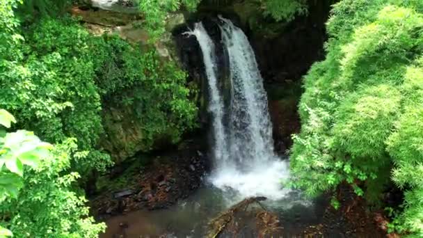 Pemandangan Yang Indah Dari Cascata Rio Ouro Sungai Emas Roca — Stok Video