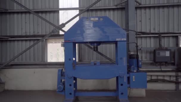 Forming Press Equipment Storeroom Dolvi Port India Pullback Shot — 비디오