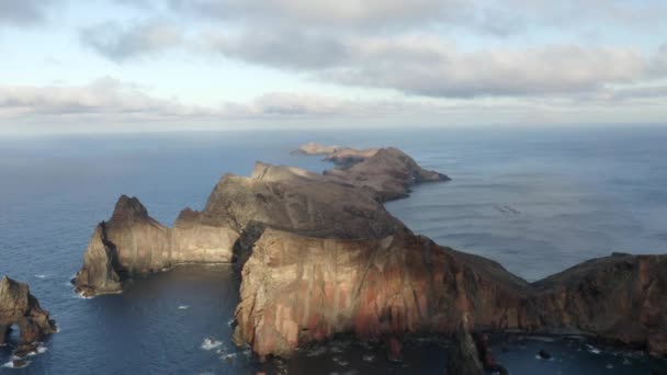 Panela Aérea Direita Para Esquerda Famoso Lugar Madeira — Vídeo de Stock