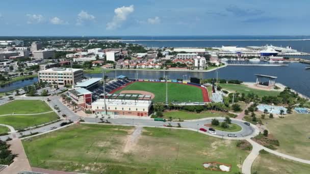 Baseball Field Blue Wahoo Stadium Pensacola Florida — Stockvideo