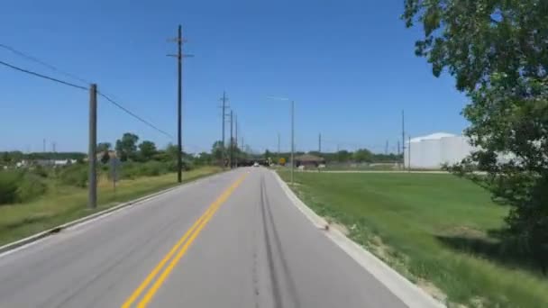 Reisen Channahon Illinois Youngs Der Nähe Der Eisenbahn — Stockvideo