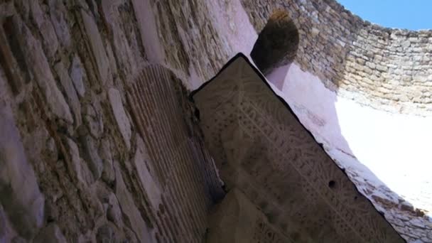 Pan Walls Vestibule Diocletians Palace Split — 비디오