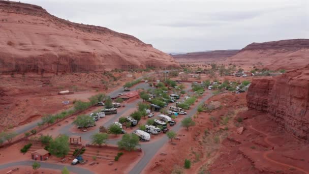 Aerial View Goulding Park Utah — Video Stock