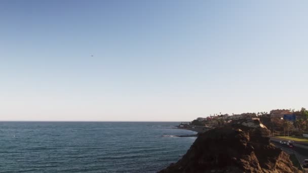 Playa Penon Del Cura Mijas Andalusia Spain — стоковое видео