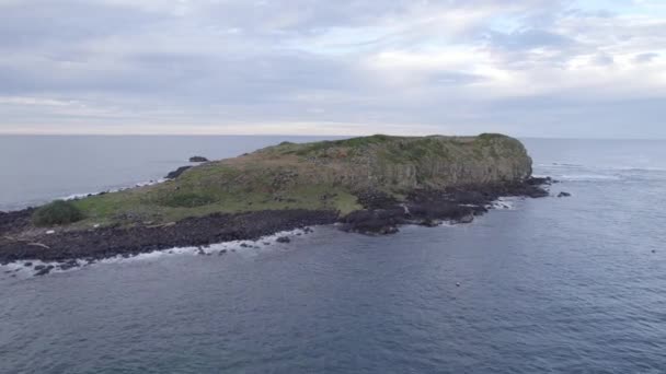 Landschaftlich Reizvoller Blick Auf Cook Island Vor Wunderschönem Himmel Mit — Stockvideo