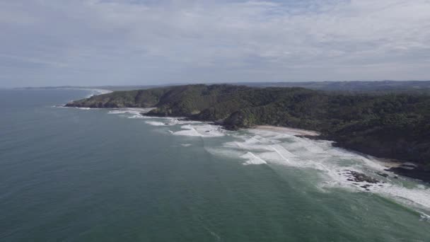 Paisagem Exuberante Floresta Tropical Reserva Natural Cabeça Quebrada Com Praias — Vídeo de Stock