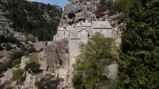 Ermita Blaca Croacia Monasterio — Vídeo de stock