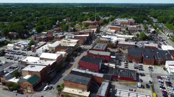 Delaware Ohio Centrum Miasta Dron Lotniczy — Wideo stockowe