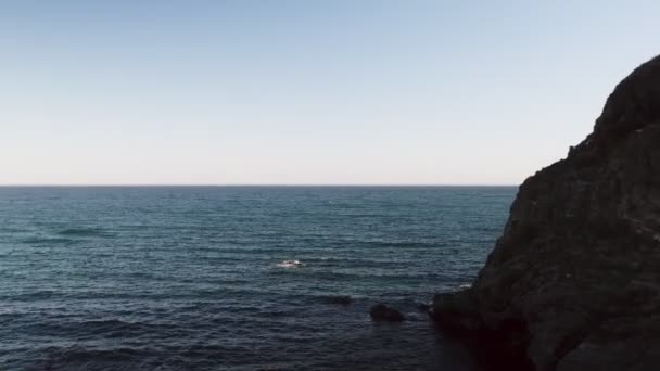 Playa Penon Del Cura Mijas Ανδαλουσία Ισπανία — Αρχείο Βίντεο