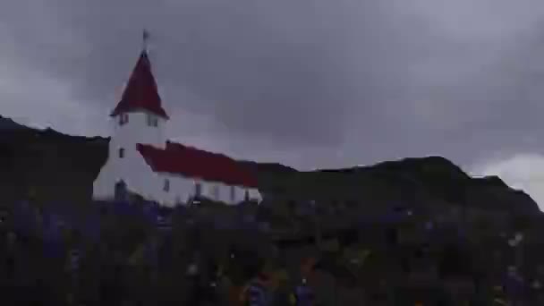 Islândia Montanha Dia Lapso Tempo — Vídeo de Stock