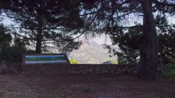 Reveal Mountain Range Gibraltar — Video Stock