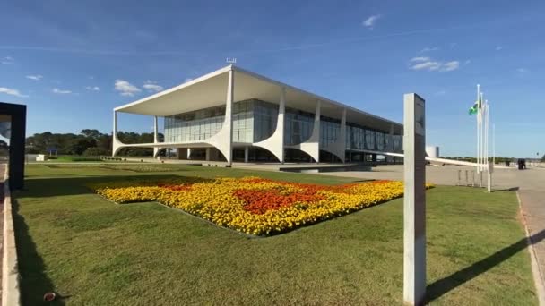 Presidential Offices Palcio Planalto Brazilian Capitol Brasilia — Vídeo de stock