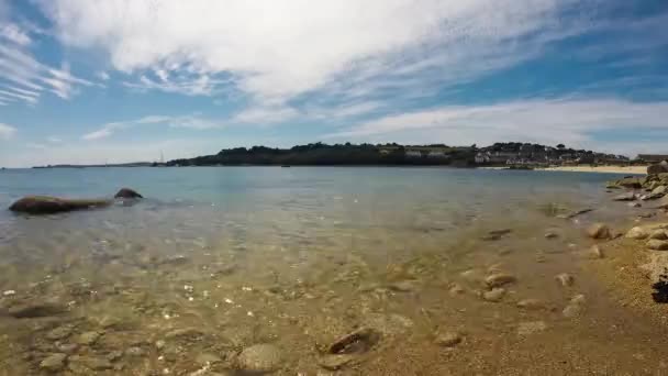 英国Scilly岛Porthcressa海滩圣玛丽岛的时差 — 图库视频影像