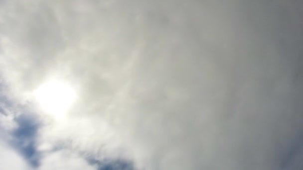 Time Lapse Sun Coming Cloudy Day — Vídeo de stock