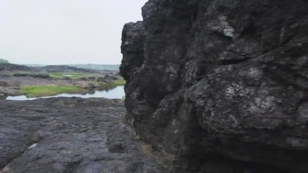 Beautiful Stones Water Rasulpur Vadodara Gujarat — Vídeos de Stock