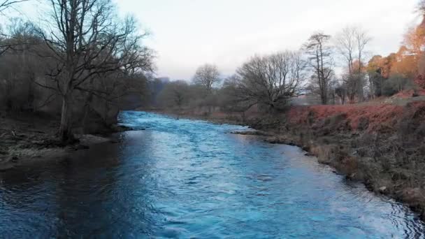 Drone Footage Countryside Brecon Beacons National Park Wales — ストック動画