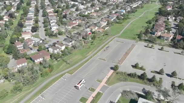 Brocken Houses Trail Ottawa Tornado — Vídeo de Stock