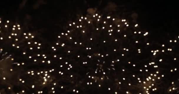 Fireworks Shot Cannes Pyrotechnic Festival — Video