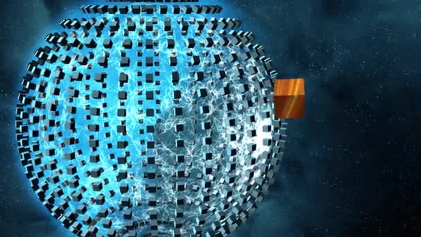 Dyson Swarm Alien Megastructures Mpg4 Uhd Fps — Stock video