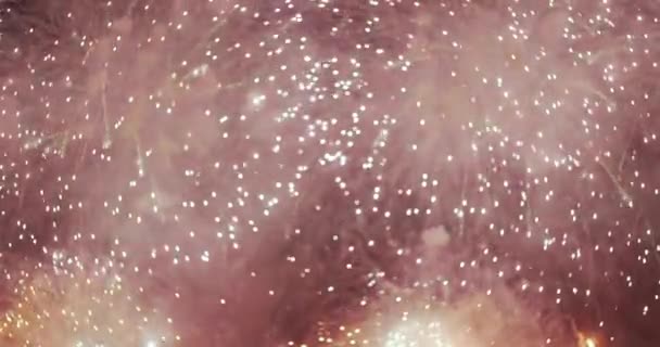 Fireworks Shot Cannes Pyrotechnic Festival — Stockvideo