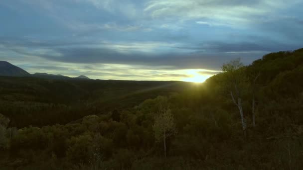 Аспенс Повертає Перевал Кеблер Колорадо — стокове відео