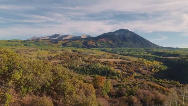 Aspens Turning Kebler Pass Colorado — Vídeos de Stock