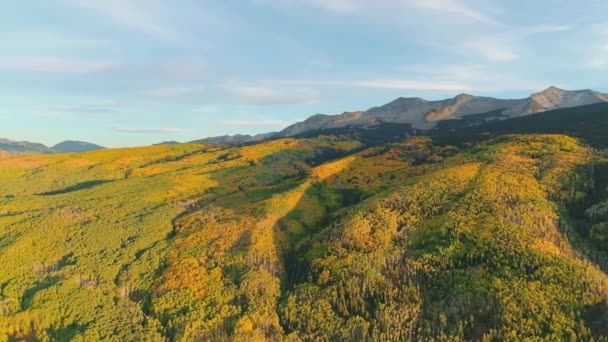 Аспенс Повертає Перевал Кеблер Колорадо — стокове відео