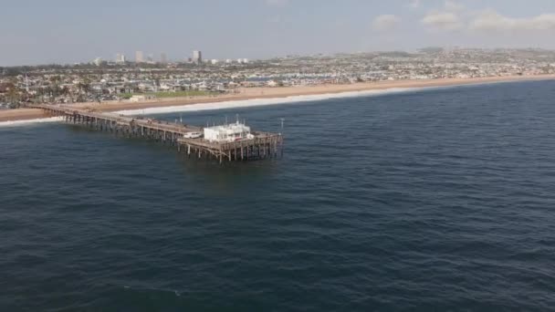 Balboa Pier Newport Beach California — Stok video