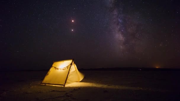 Полное Лунное Затмение 2018 Года Самое Длинное Полное Лунное Затмение — стоковое видео