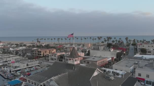 June Gloom Newport Beach California — ストック動画