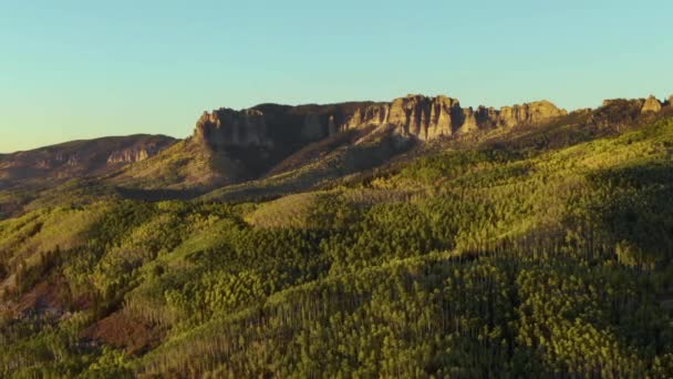 Осенний Закат Owl Creek Колорадо — стоковое видео