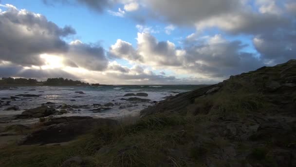 Beach Stormy Afternoon — стоковое видео