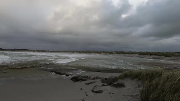 Beach Stormy Afternoon — Stock video
