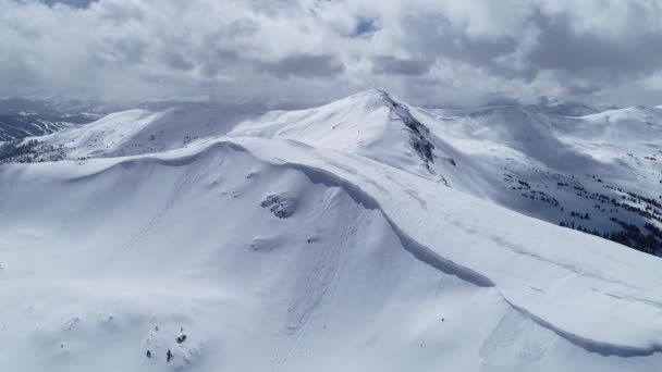 Aerial Views Mountain Peaks Loveland Pass Colorado — Vídeo de Stock