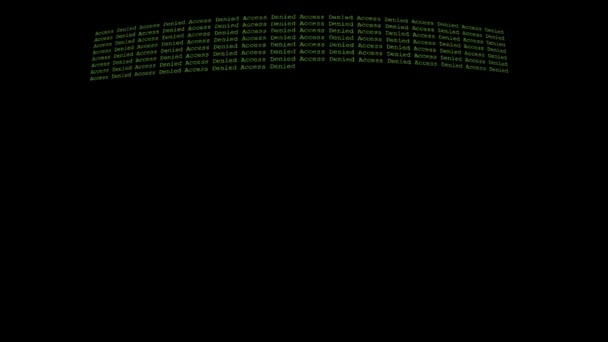 Hacker Denied Access Simulated Environment — 비디오