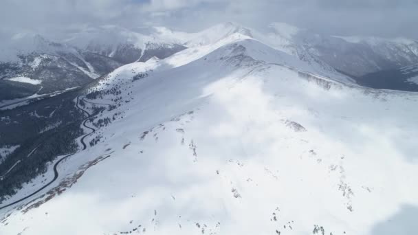 Storm Brewing Peaks Loveland Pass Colorado — Stockvideo
