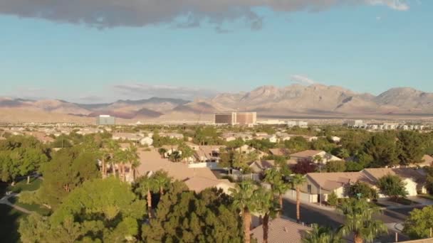 Las Vegas Skyline Mountain Suburbs 1080P Mpg4 Fps — Video