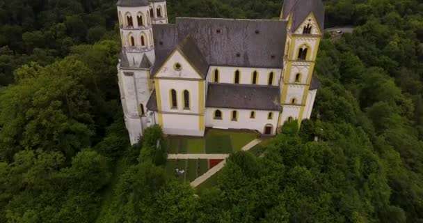 Drone Flight German Monasary — Stok video