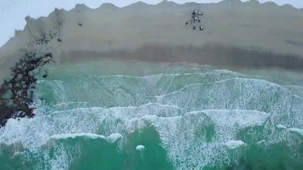 Waves Going Coming Think Seaside Winter More Amazing Seaside Summer — Stok Video