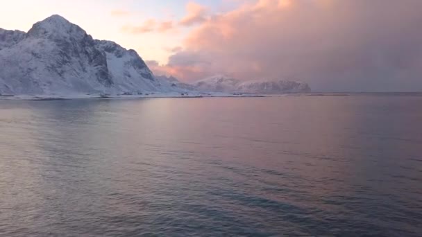 Flying Ocean Watching Unbelievable Landscape — Stockvideo