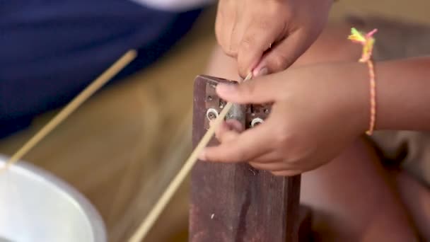 Bamboo Sharpener Wood Sharpener Traditional Bamboo Sharpener Handcrafting — 비디오