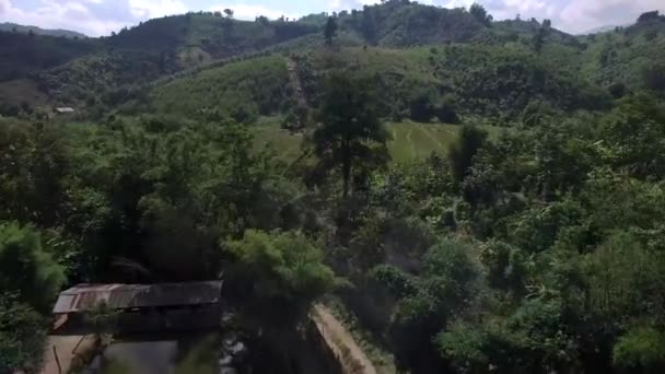 Lake Mountain Aerial Shot — Vídeos de Stock