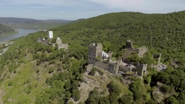 Dos Castillos Desde Aire — Vídeo de stock