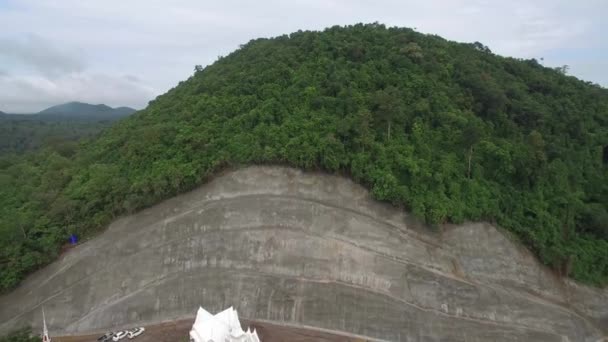 Krom Luang Chumphon Monument Luftaufnahme Chumporn Provinz Thailand — Stockvideo