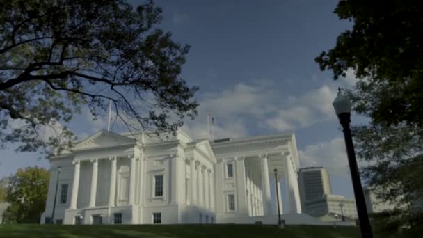 Virginia State Capitol Building Richmond Fall — Stockvideo