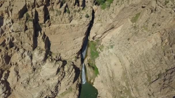 Piran Waterfall Rijab Waterfall Tallest Waterfall Iran Located Sarpol Zahab — Αρχείο Βίντεο
